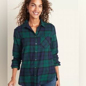 Forever 21 Patterned Green Flannel